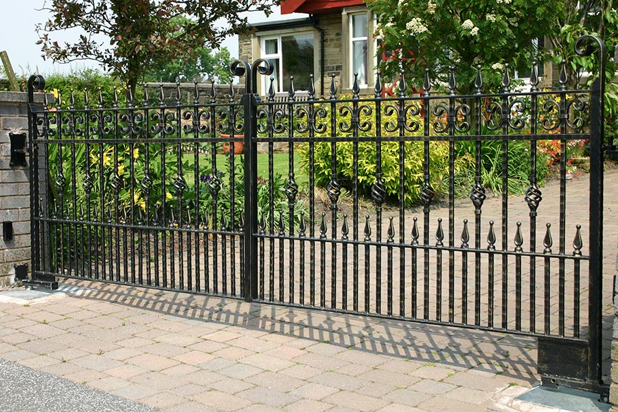 Small Wrought Iron Driveway Gates | North Valley Forge