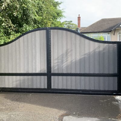 Composite Infill Arched Drive Gate