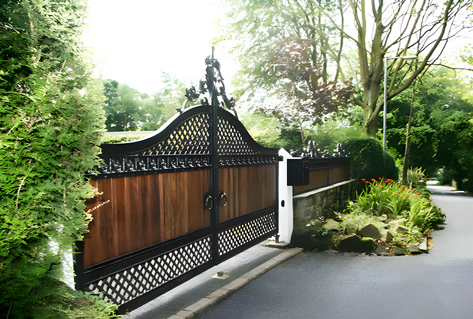 Privacy Gate - Small Driveway Gate - Wrought Iron Gate