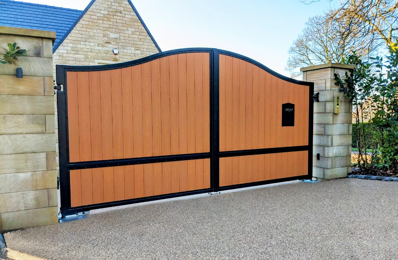 Brown Titan composite sliding gate