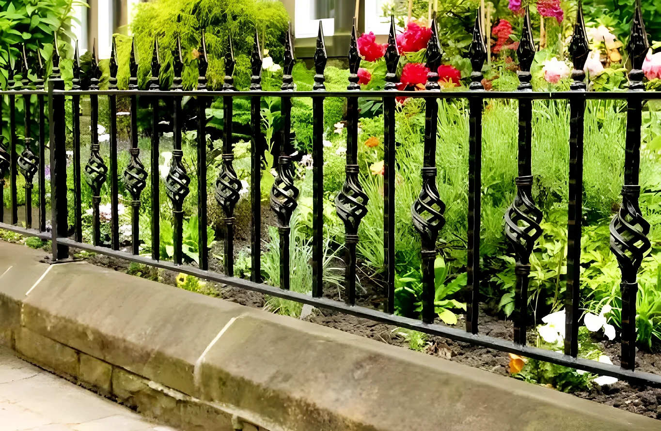Wall Top and Garden Railings - Wrought Iron - WTR6