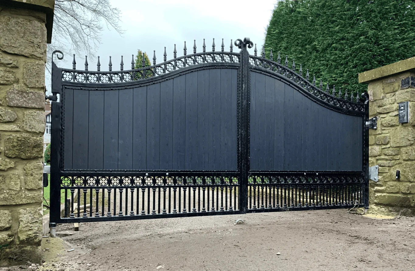 Infilled Hambledon black ash swing gate