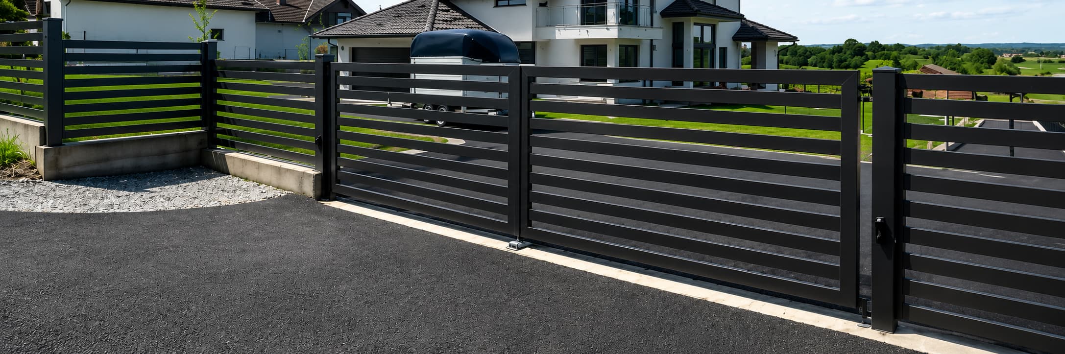 Why choose aluminium driveway gates?